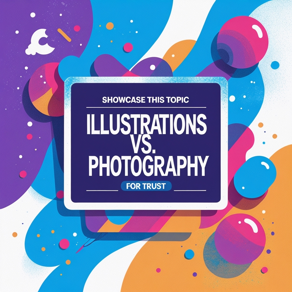 Using Illustrations vs. Photography for Trust